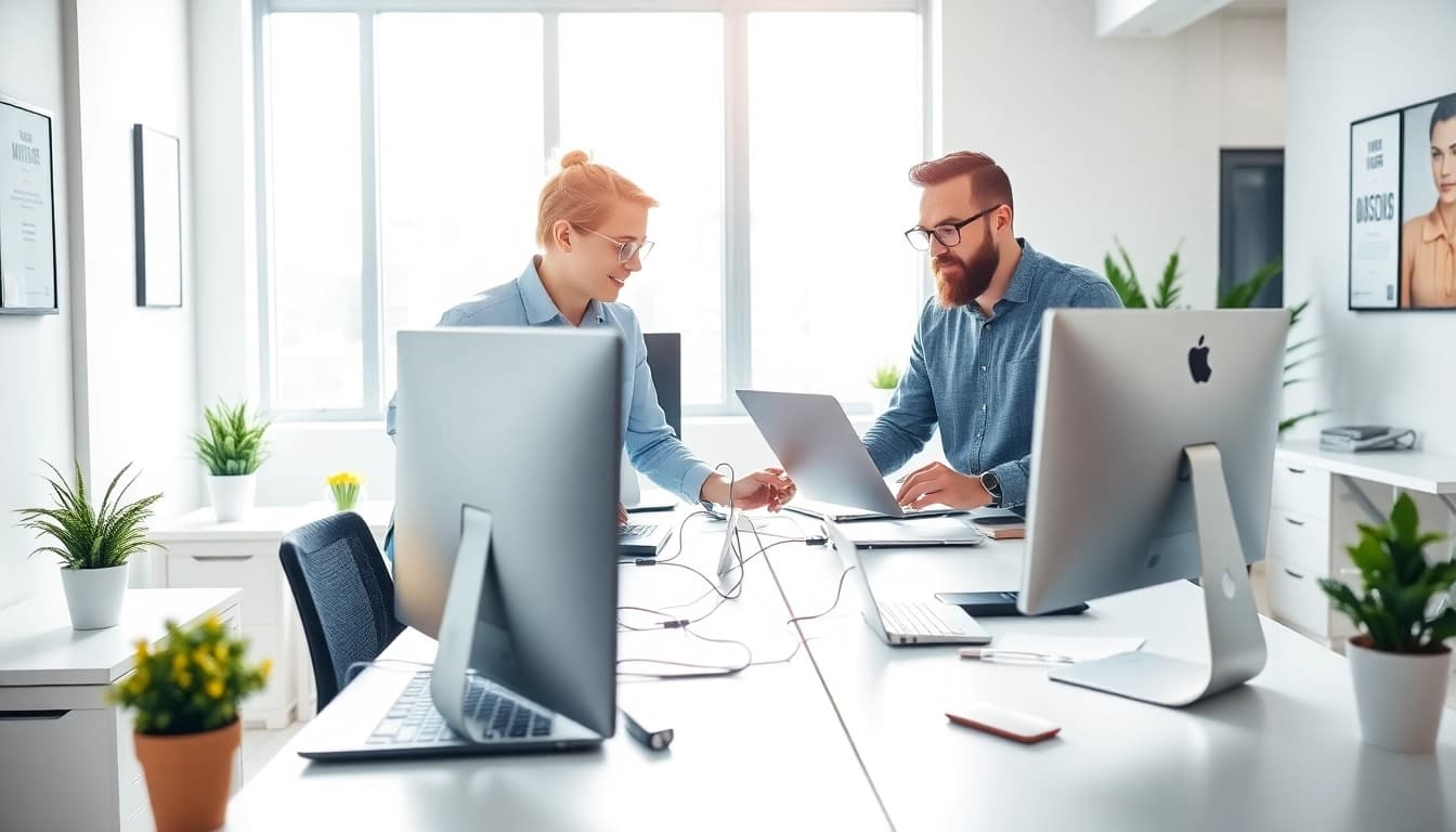 Enhance your it support for small business london with expert assistance in a modern office.