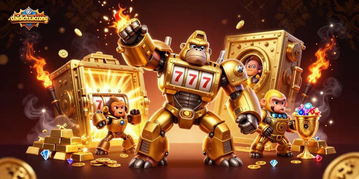 Daidichxacsong gamers conquer the slot machine battlefield with gold treasures and explosive action.