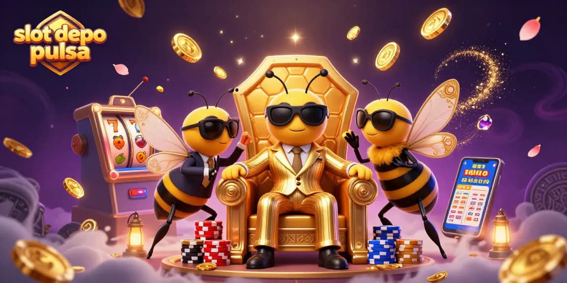 Engage with slot depo pulsa's thrilling reels and jackpots in this vibrant casino scene.