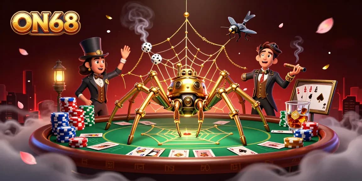 Experience the thrilling gaming scene at ON68 with a steampunk twist and captivating 3D elements.