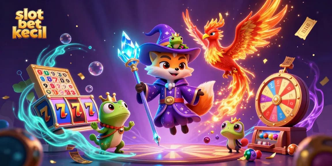 Engage in slot bet kecil action with vibrant characters and dynamic gambling elements.