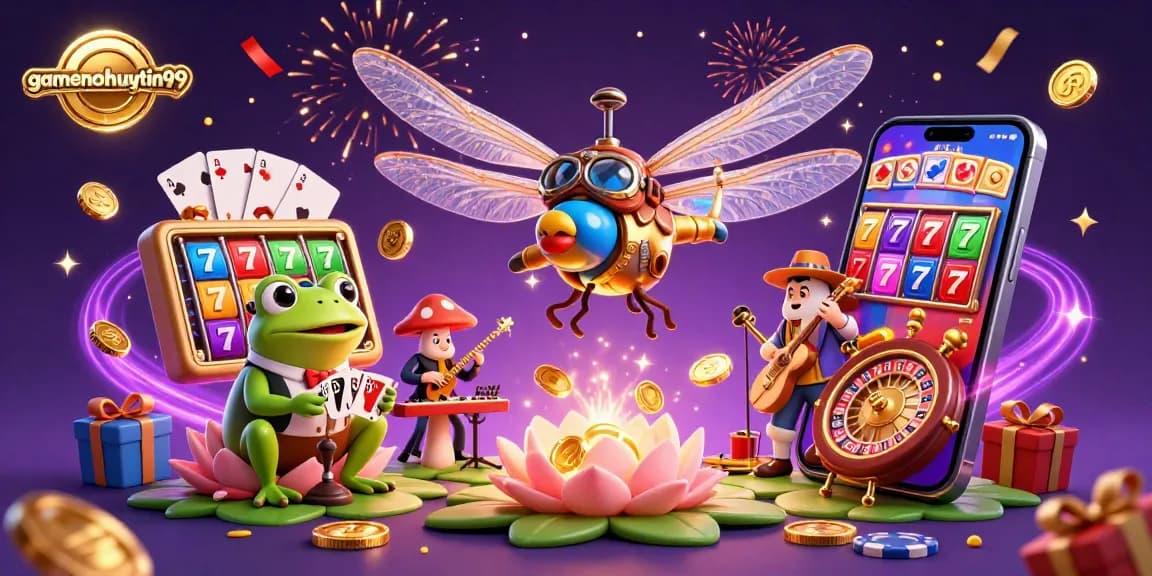 Join the excitement at gamenohuuytin99 with the vibrant dragonfly casino scene filled with games, cards, and fun!