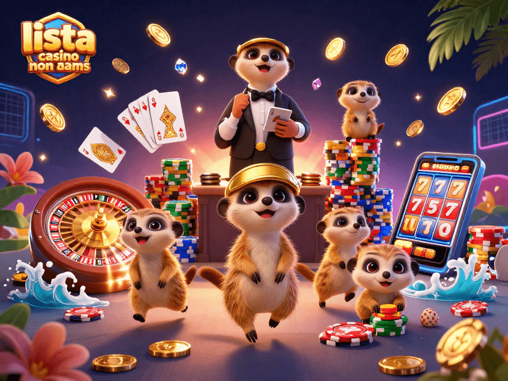 Giocatori della lista casino non AAMS che si divertono in un ambiente di casinò affollato e vibrante.