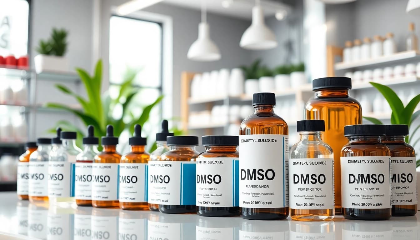 Shop premium products at dmso store inc on display in an inviting retail setup.