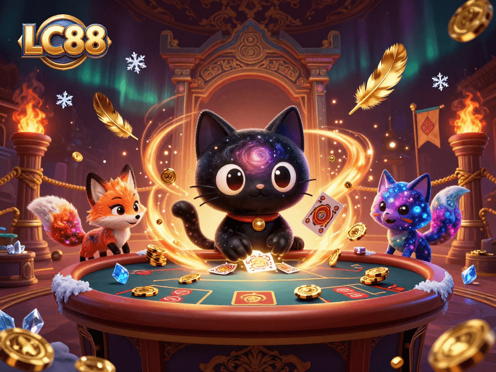 LC88 transforms gaming with dynamic elements, showcasing a cosmic casino experience.