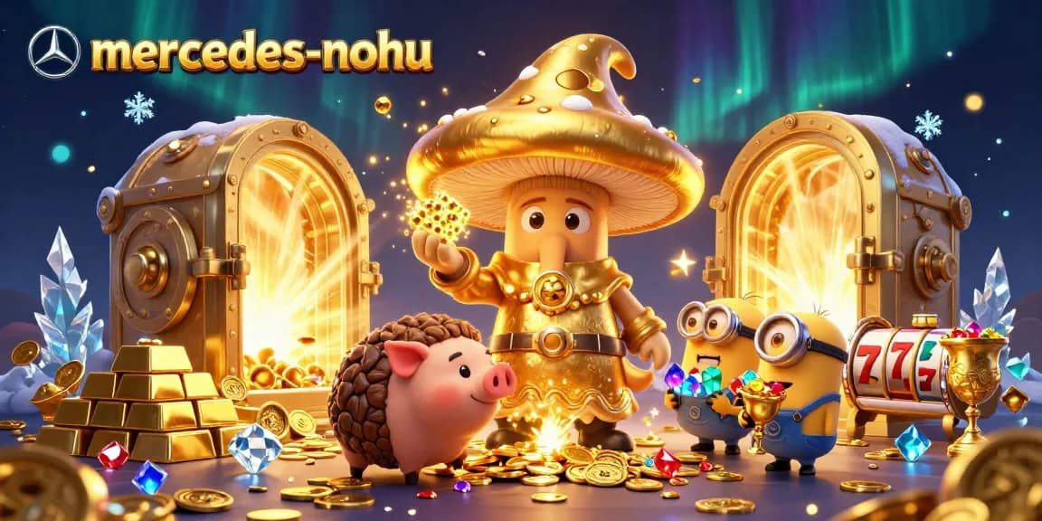 Engage in thrilling adventures with mercedes-nohu as magical creatures discover golden treasures and slot reels.