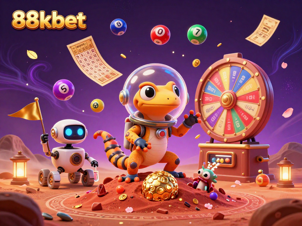 Engage in thrilling adventures with 88kbet's Martian casino discovery filled with vibrant lottery elements and excitement.