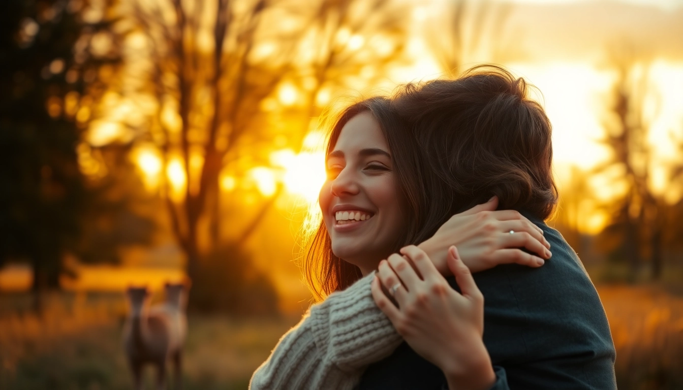 Couple photographed by a leading photography company edmonton during a sunset embrace.