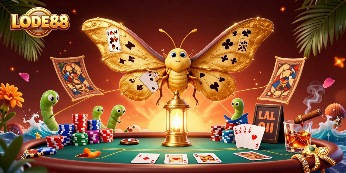 Experience the excitement of LODE88 in this vibrant 3D casino illustration featuring dynamic gaming elements.