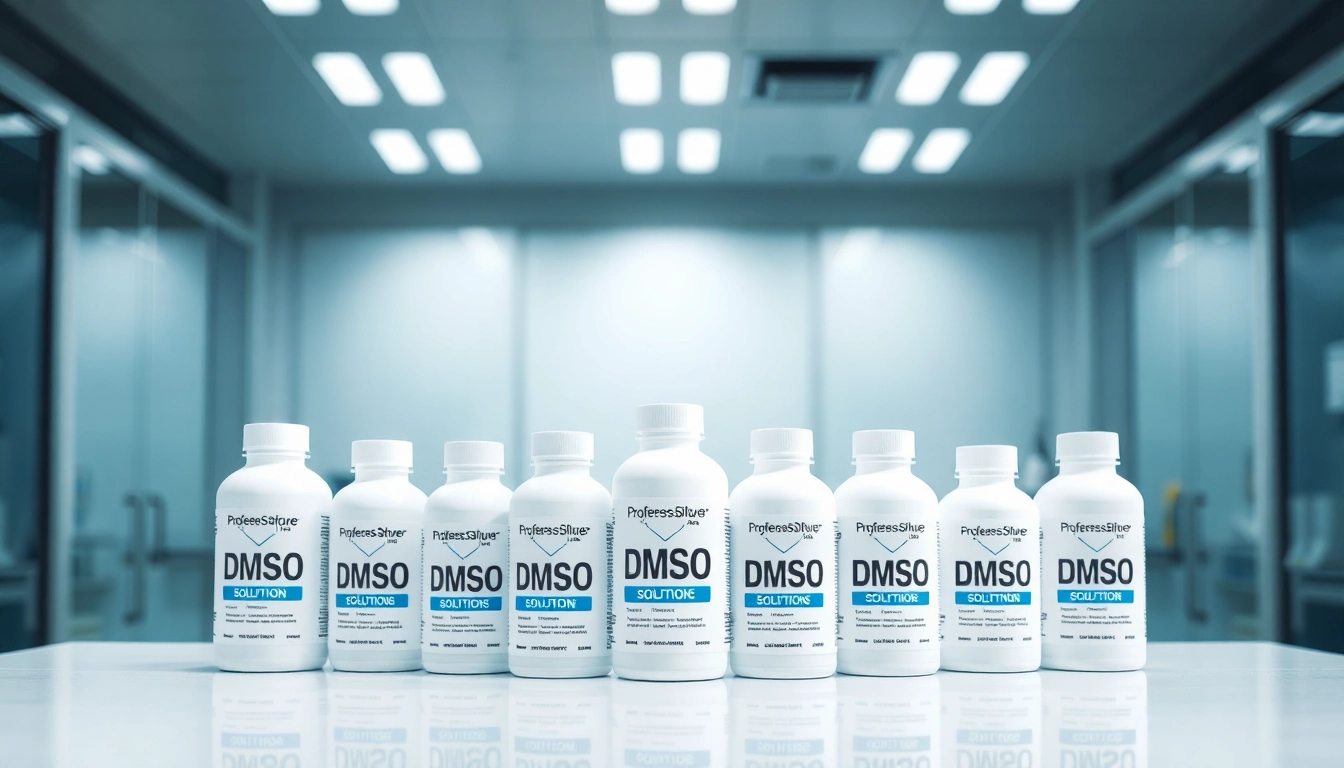 Showcasing premium DMSO products at the dmso store inc inside a modern lab environment.