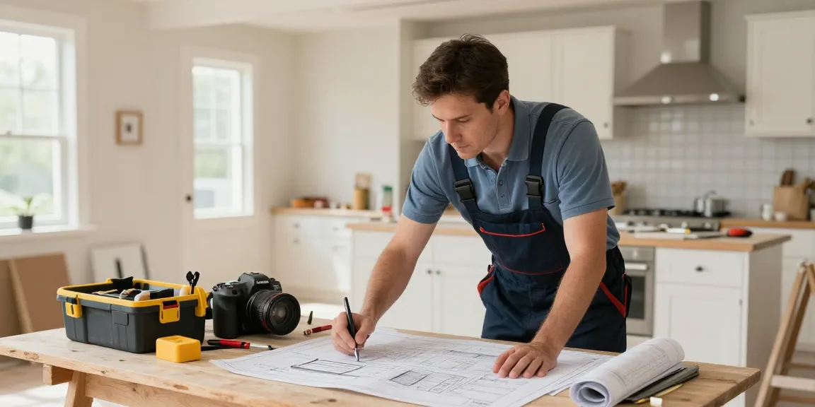 Kuwin: Trusted local service provider at a home renovation site.