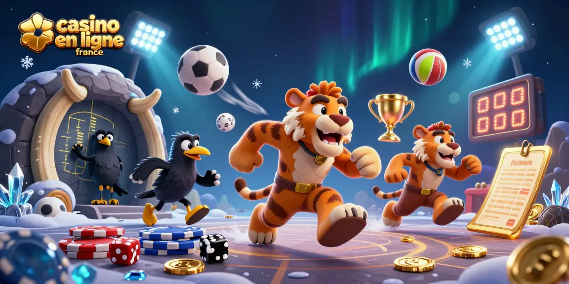 Jouer au casino en ligne France avec un duo préhistorique et des éléments de jeu animés.