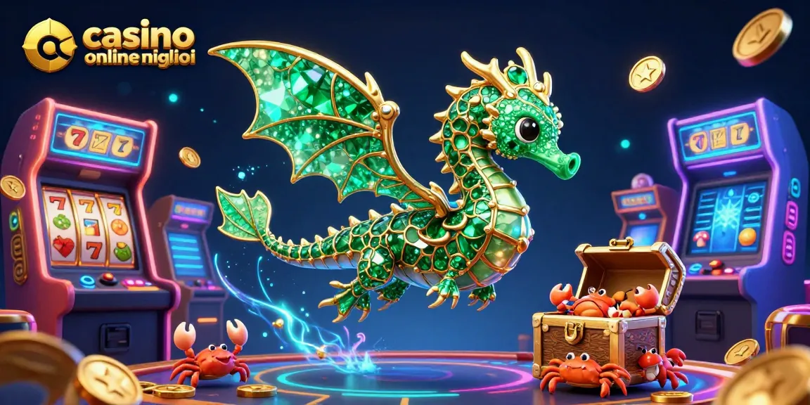 Gioca con slot emozionanti nei migliori casino online, con un drago marino e tesori.