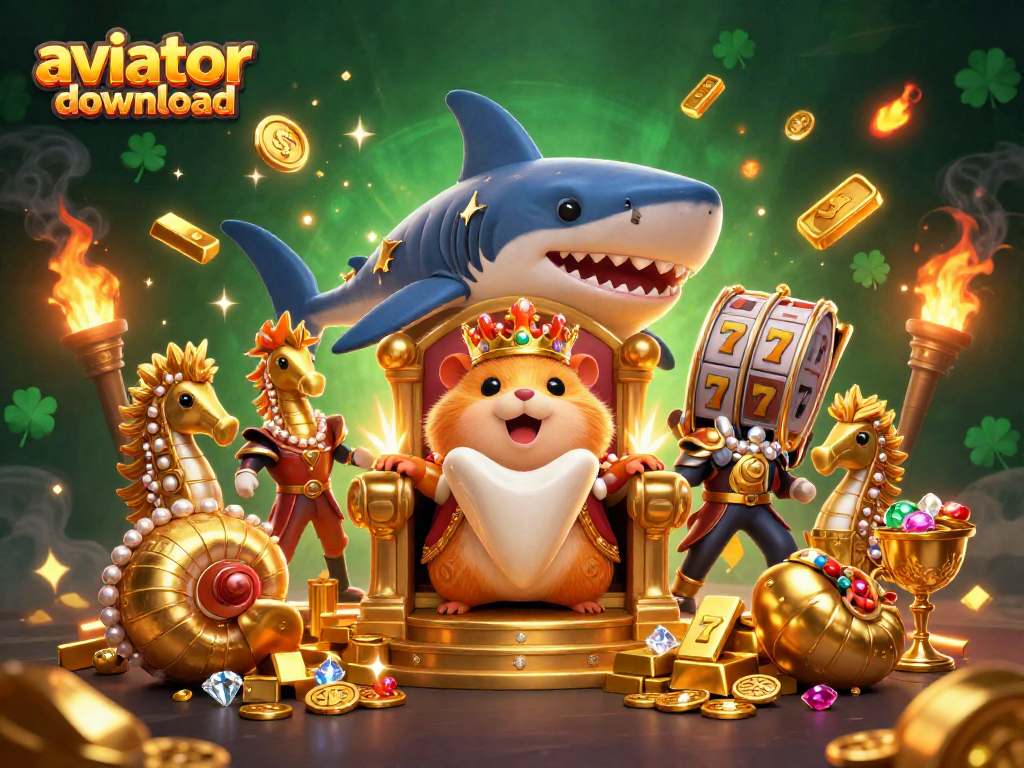 Experience aviator download excitement with the golden hamster king and shimmering casino treasures.