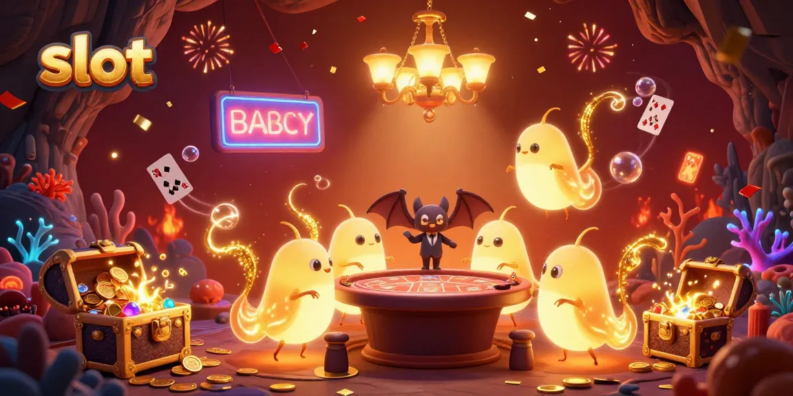 Spin slot machines with glowing elements in a vibrant and dynamic cave casino illustration.