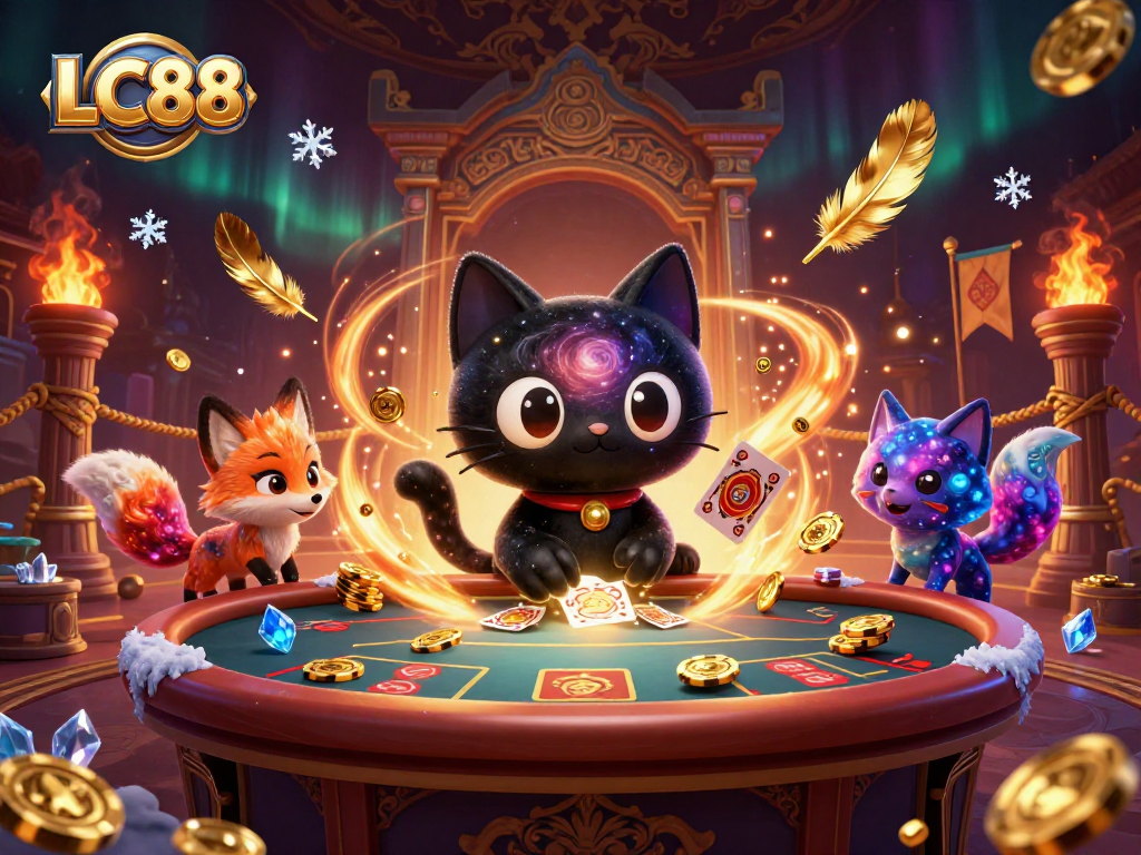 LC88 transforms gaming with dynamic elements, showcasing a cosmic casino experience.