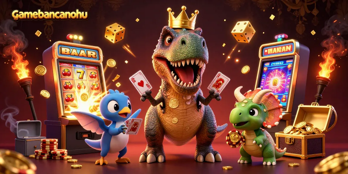 Experience the thrill of gamebancanohu with a dynamic casino scene featuring characters and vibrant elements.