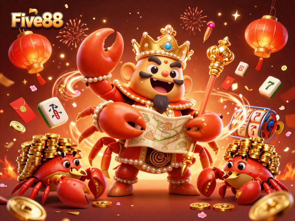 Experience Five88 casino excitement with colorful characters and dynamic slot elements.