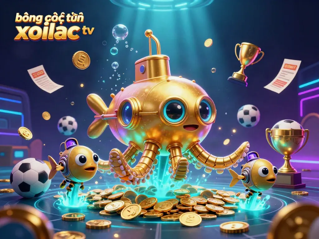 Bet with confidence as you enjoy bóng đá trực tuyến xoilac tv, featuring dynamic sports elements and a vibrant sea of coins.