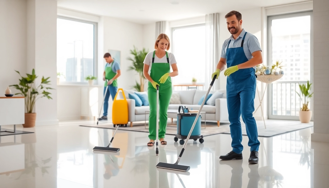 Bond cleaning Logan experts performing a thorough clean in a bright, modern apartment.