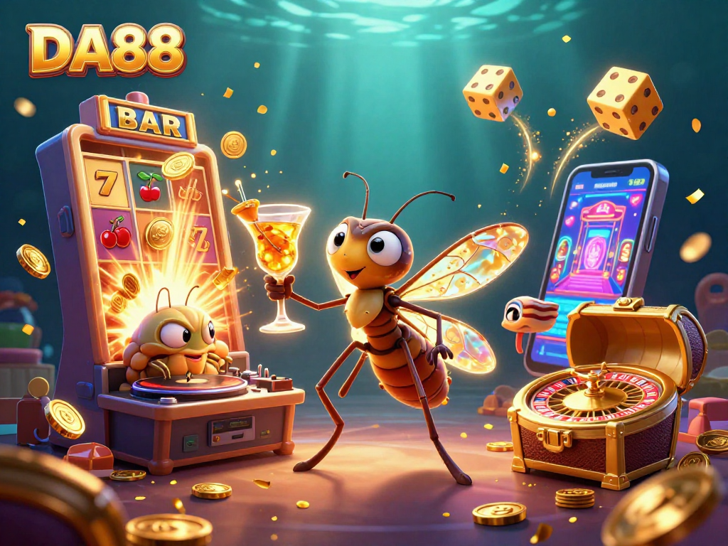 Join DA88 for thrilling gaming fun with exciting characters and casino elements.