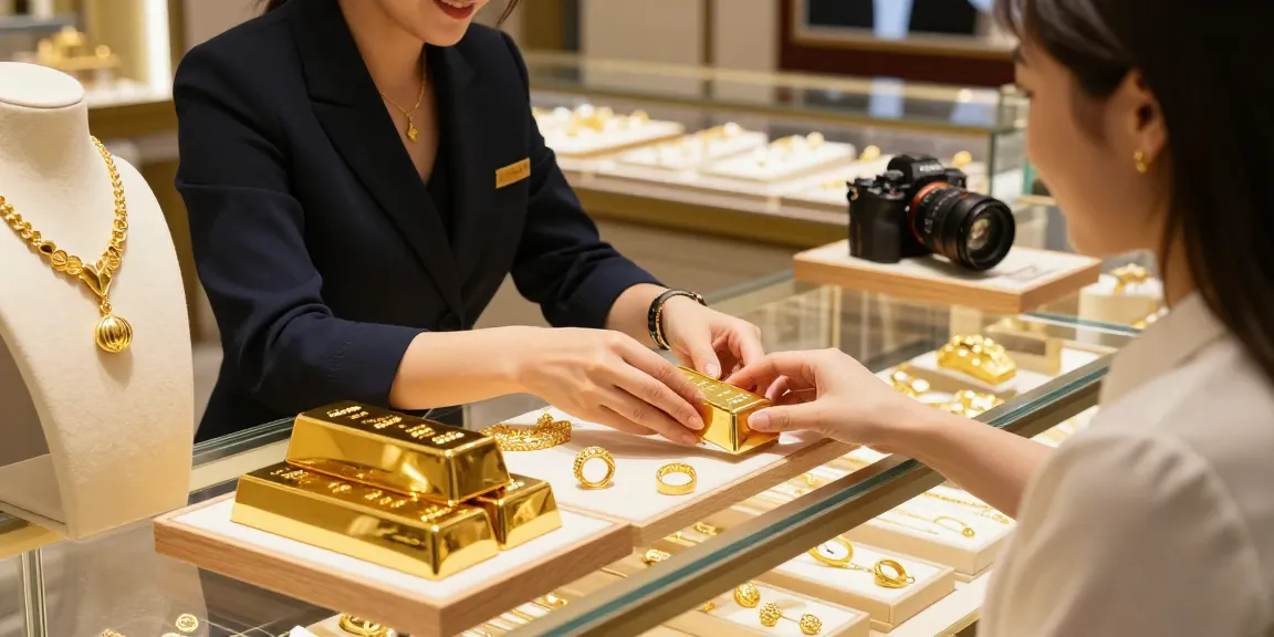 mantra88 consultation in a luxurious jewelry store with elegant gold pieces