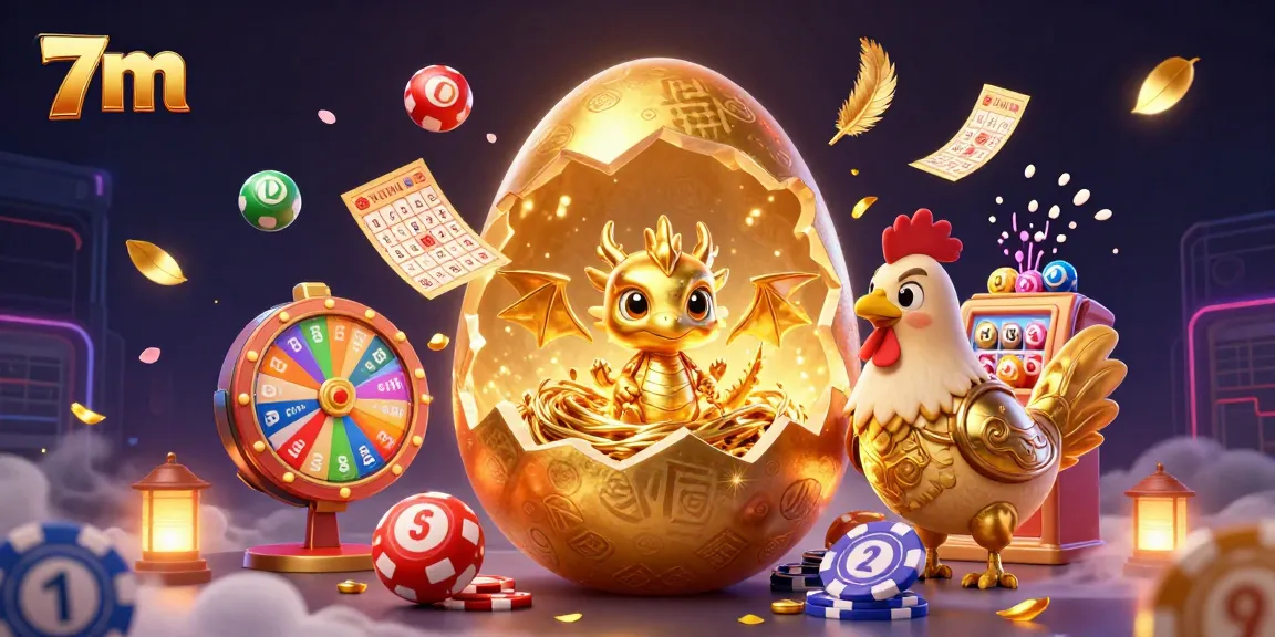 Watch the golden baby dragon emerge from the 7m egg, surrounded by dynamic casino elements.