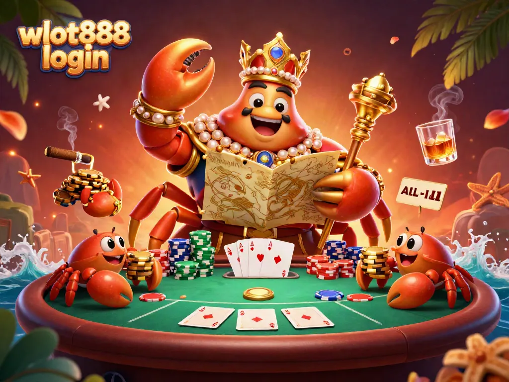 Login wslot888 dengan gambar kartun 3D penjaga kerang emas di kasino.