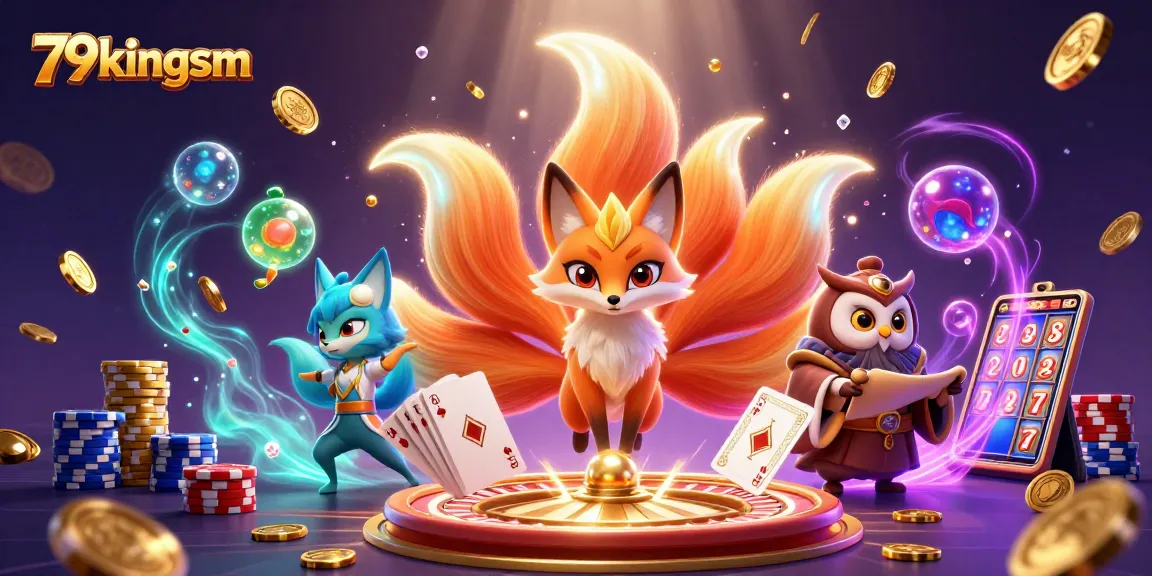 Experience vibrant wins with 79kingsm as colorful casino elements sparkle in a dynamic scene.