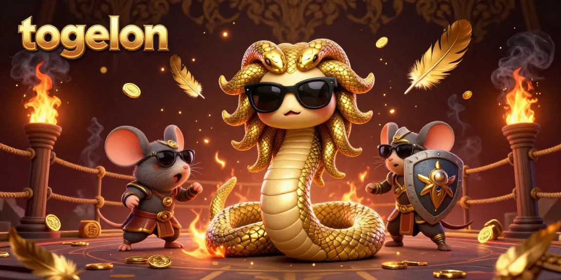 Engage with Togelon for exciting betting experiences and vibrant game elements in this dynamic illustration.