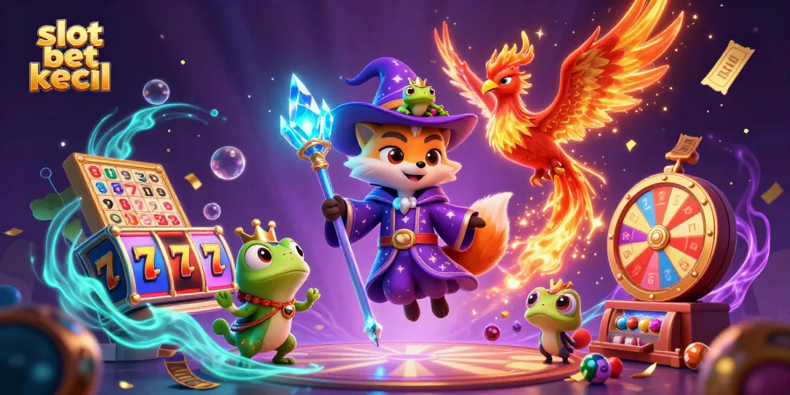 Engage in slot bet kecil action with vibrant characters and dynamic gambling elements.