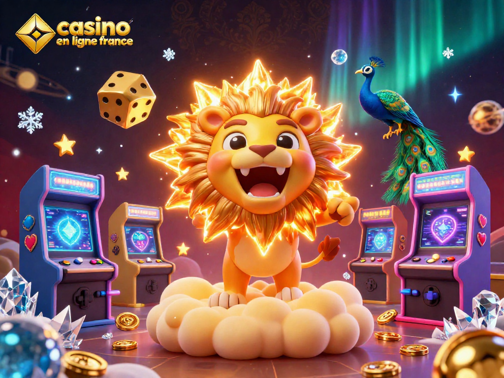 Jouez à casino en ligne France avec des machines à sous spectaculaires et un lion triomphant.
