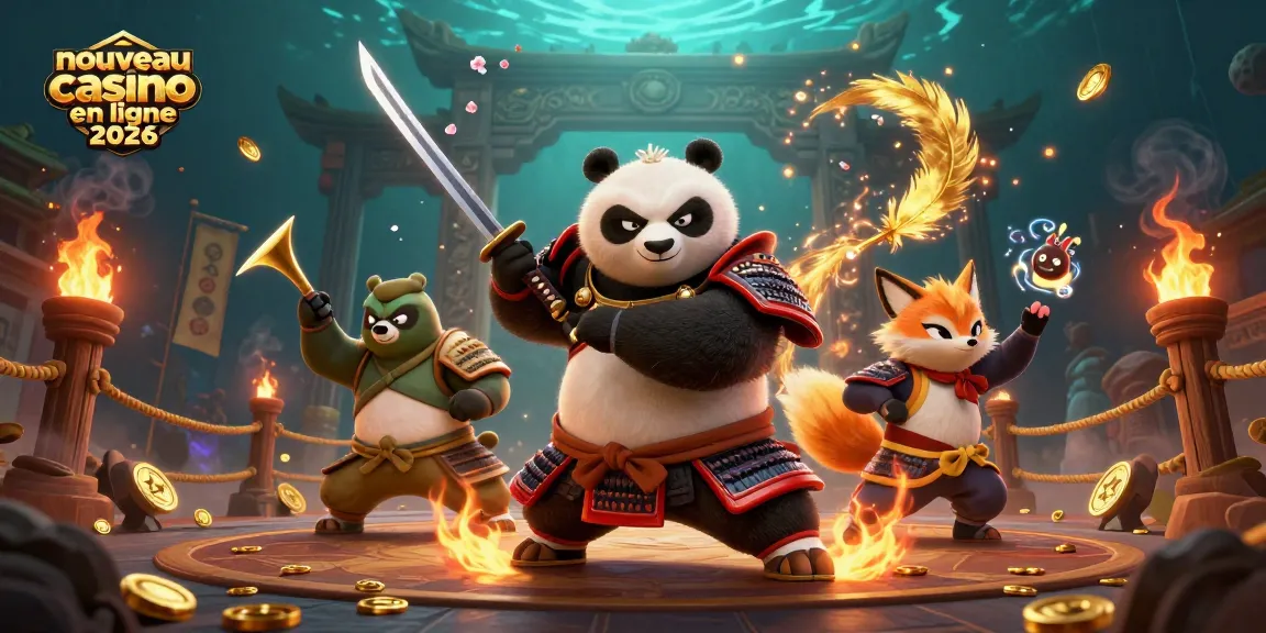 Le nouveau casino en ligne 2026 propose une immersion unique avec un panda samouraï et un renard ninja.