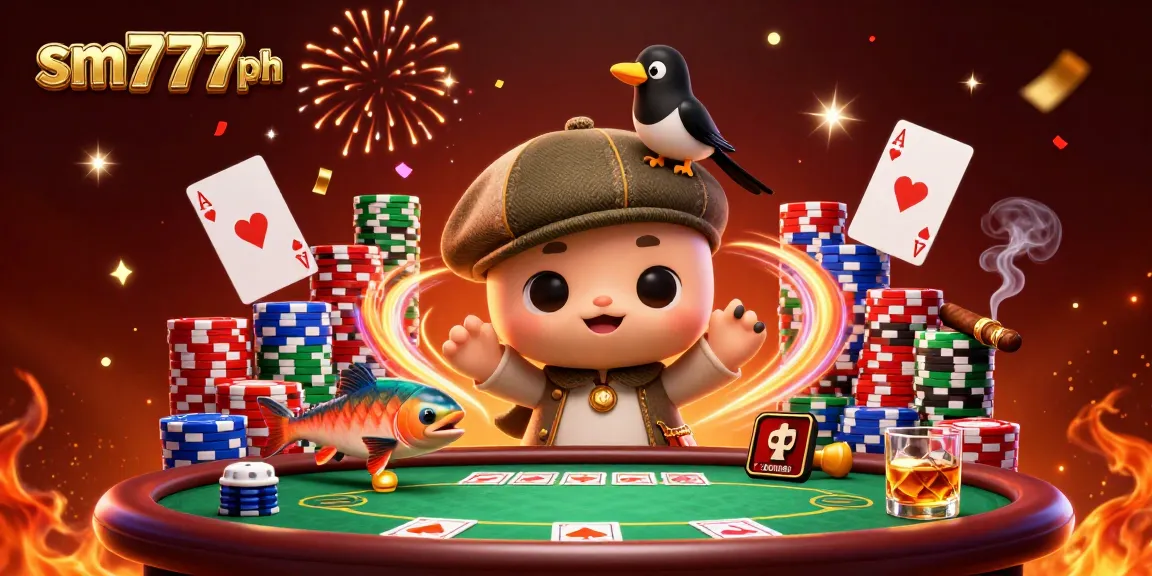 Join the fun with sm777ph’s colorful poker scene featuring baby Nessie and friends!