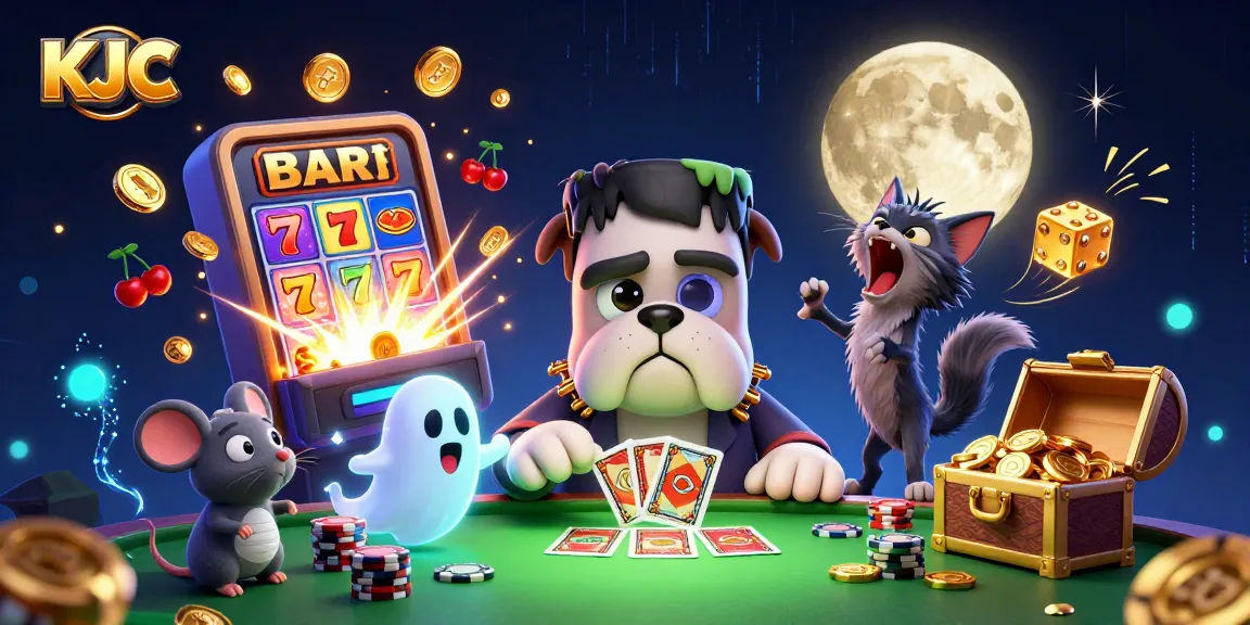 Join KJC in an exciting 3D casino adventure with monsters and jackpots galore!