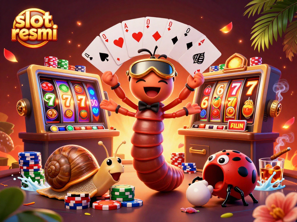 Experience the excitement of slot resmi gameplay with dynamic 3D characters and vibrant casino elements.