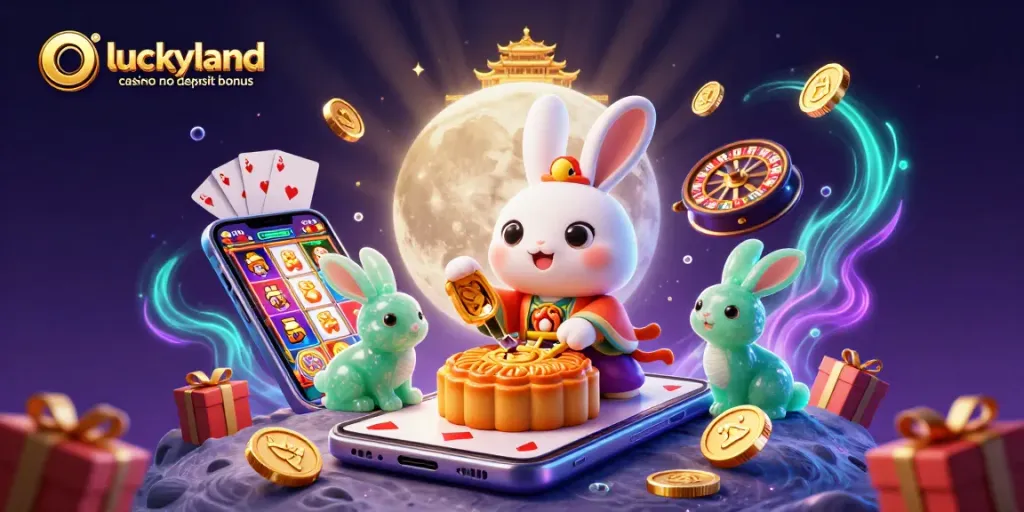 Enjoy the luckyland casino no deposit bonus with dynamic casino-themed 3D illustrations of festive games.