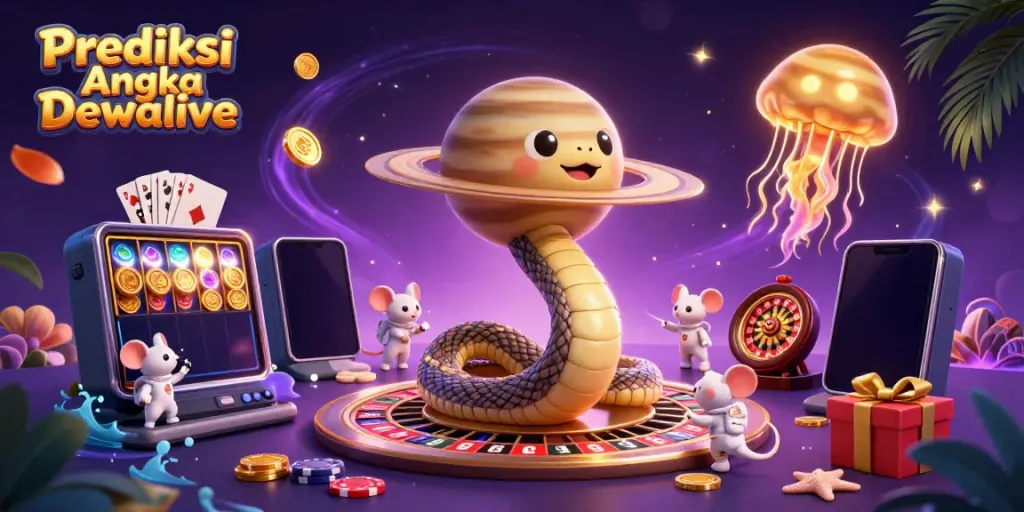 Bet on Prediksi Angka Dewalive with cosmic elements and 3D gaming visuals.