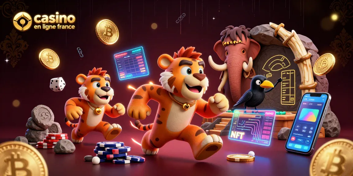 Combinant la technologie blockchain et le jeu, cet illustration 3D de casino en ligne France offre un aperçu unique et captivant.