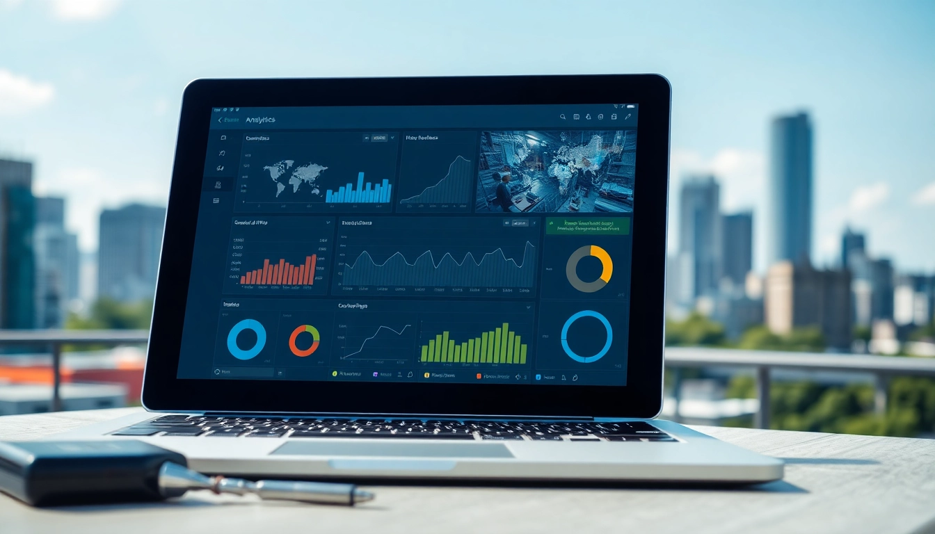 Showcase of security camera analytics data on a digital interface in a city, highlighting advanced features.