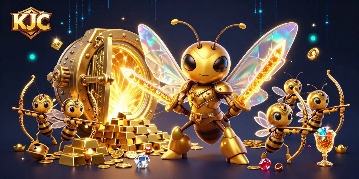 KJC offers epic gaming excitement with dynamic 3D characters amidst treasure-filled scenes.