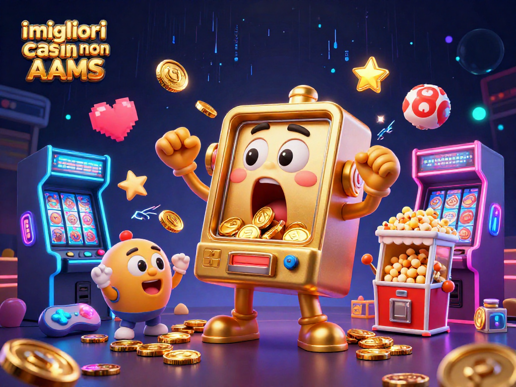 Scopri i migliori casino non AAMS con macchine da gioco d'oro e effetti luminosi accattivanti.