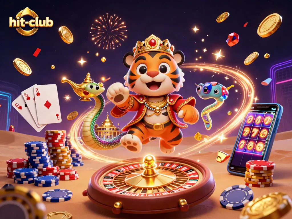 Experience thrilling action at hit-club with vibrant casino elements, captivating players with every spin