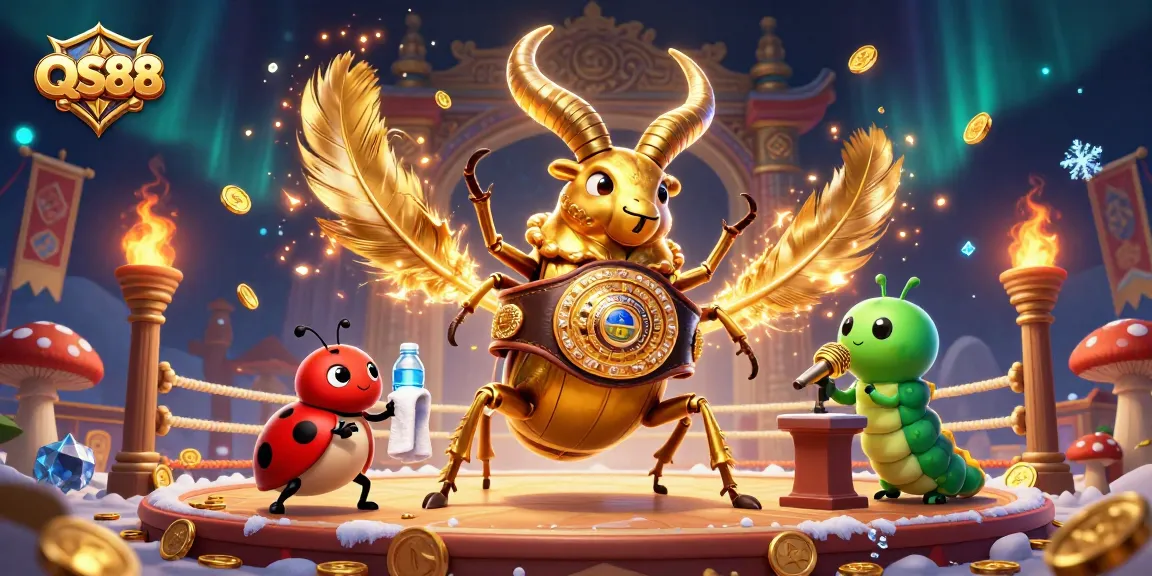 Experience thrilling action at QS88 with lively characters in a vibrant casino arena.
