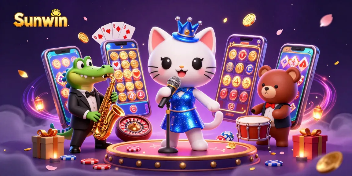 Experience the thrill with Sunwin casino games featuring vibrant characters and exciting gameplay!