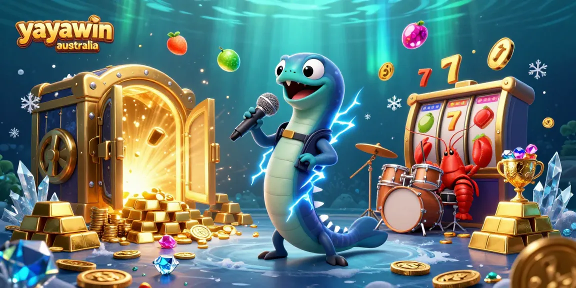 Experience dynamic gaming with yayawin australia's vibrant illustration of a casino scene in an underwater world.