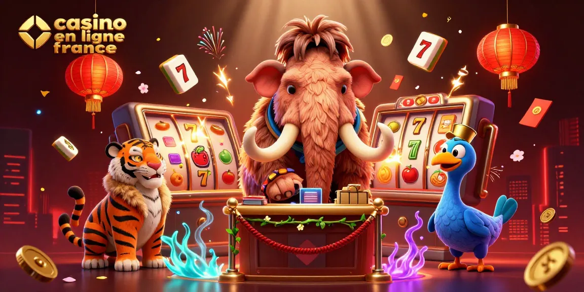 Vivez l'expérience immersive d'un casino en ligne France avec un mammouth, un tigre et un dodo.