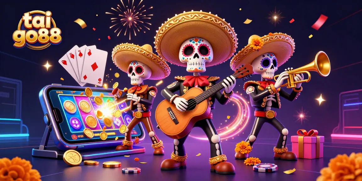 Experience the thrill of tai go88 with vibrant gaming energy and colorful mariachis.