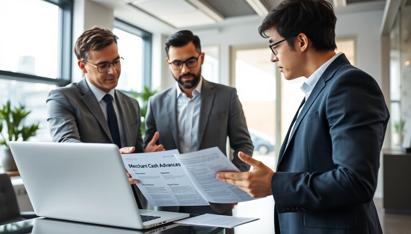 Understanding merchant cash advance meaning in a professional financial consultation setting.