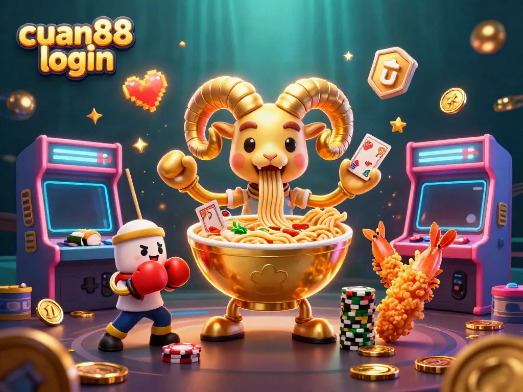 Experience the thrilling "cuan88 login" gameplay with a vibrant cartoon casino scene.